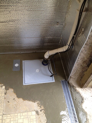 sump pump installation